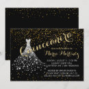 Recherche de diamonds quinceanera invitations Noir