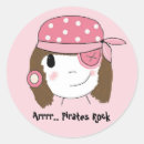 Recherche de pirate fille autocollants Enfants