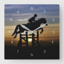 Recherche de cheval anglais horloges Cavalier