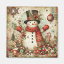 Recherche de bonhommes neige magnets Noël