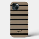 Recherche de rayures horizontales iphone coques Noir