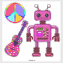 Recherche de robot rose autocollants Robots