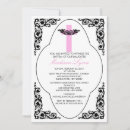 Recherche de rose et noir baptême invitations Religieux
