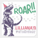 Suche nach t rex geburtstag aufkleber Dino party