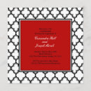 Recherche de rouge blanc noir invitations Nuptiale