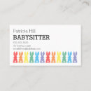 Suche nach die hasen visitenkarten Babysitter