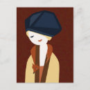 Recherche de dans le béret cartes postales Fille