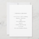 Recherche de noir et blanc mariage invitations Simple