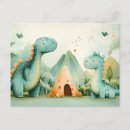 Recherche de dinosaure cartes postales Préhistorique