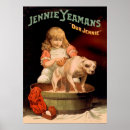 Suche nach mädchen hund poster Vintag