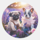 Recherche de carlin mignon autocollants Floral