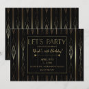 Suche nach art deco birthday einladungen Retro