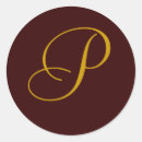 Recherche de lettres p autocollants Initiale