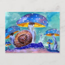 Recherche de escargot bleu cartes postales Coquille