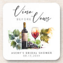 Recherche de vignoble dessous de verres Aquarelle