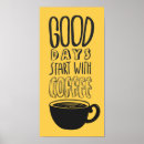 Recherche de café noir posters Typographie
