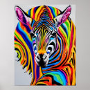Suche nach buntes zebra poster Einzigartig
