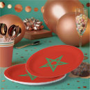 Recherche de maroc assiettes en papier Rouge