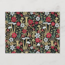 Recherche de champignons rouges cartes postales Floral