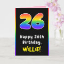 Recherche de 26 anniversaire cartes Amusant