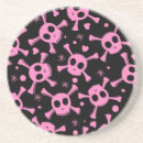 Recherche de skull dessous de verres Rose