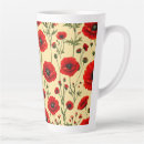 Recherche de coquelicots tasses Rouge