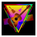 Suche nach bunte gitarren poster Retro