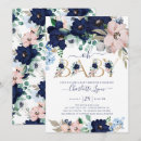 Recherche de navy baby shower invitations Aquarelle florale