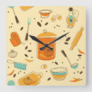 Recherche de murale de cuisine horloges Orange