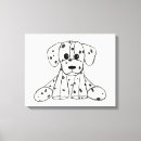 Recherche de dessin noir blanc art Dalmate