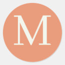 Recherche de blanc orange autocollants Monogramme