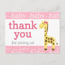 Suche nach baby shower thank you postkarten Mädchen