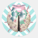 Recherche de coccinelle bleue autocollants Rose