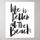 Recherche de la vie est une plage posters Motivation
