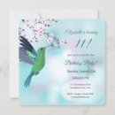 Recherche de colibris invitations Turquoise