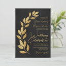 Recherche de doré mariage invitations Or et noir