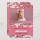 Suche nach rosa und braune taufe einladungen Für kinder