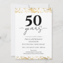 Recherche de 50 ans mariage anniversaire invitations Élégant