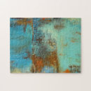 Recherche de peinture moderne puzzles Aqua