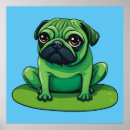 Suche nach grüner hund poster Mops