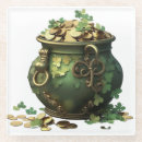 Recherche de shamrock dessous de verres Vert