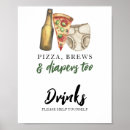 Suche nach pizza party poster Aquarell