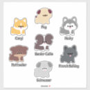 Recherche de chiot carlin autocollants Kawaii