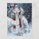 Recherche de animaux de noël cartes postales Blanc