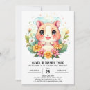 Recherche de hamster anniversaire invitations Aquarelle