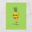 Recherche de ananas drôle cartes postales Mignonette