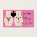 Recherche de culotte cartes visite Lingerie