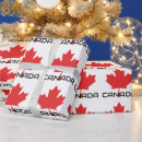 Recherche de drapeau du canada papier cadeau Érable