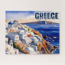Suche nach griechische insel puzzle Aquarell