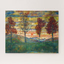 Recherche de quatre arbres puzzles Paysage